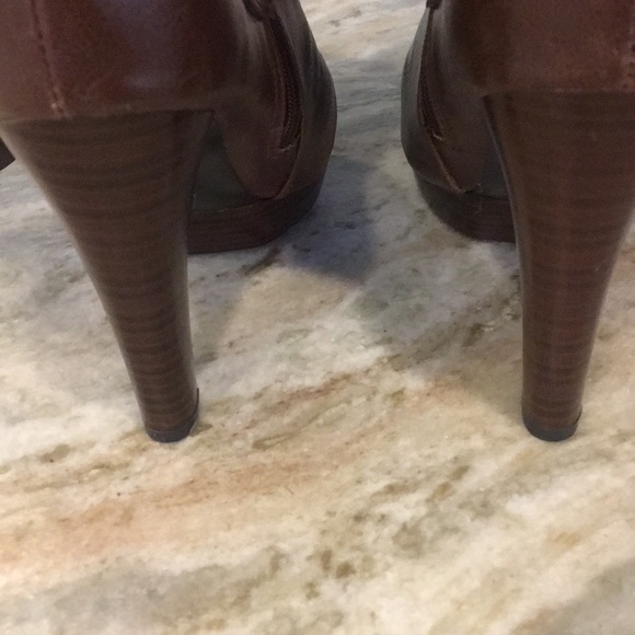 Guess Shoes Guess Knee High Leather Boots Brown 4 Heel Poshmark